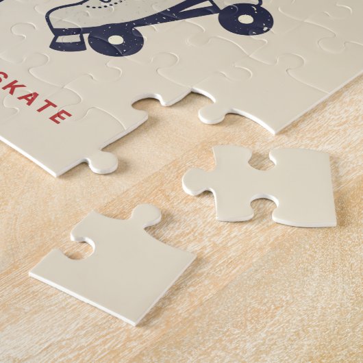 LASS DER GUTEN ZEITEN ROLL 80er RETRO ROLLER SKATE Puzzle (Seite)