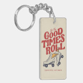 LASS DER GUTEN ZEITEN ROLL 80er RETRO ROLLER SKATE Schlüsselanhänger (Vorderseite links)