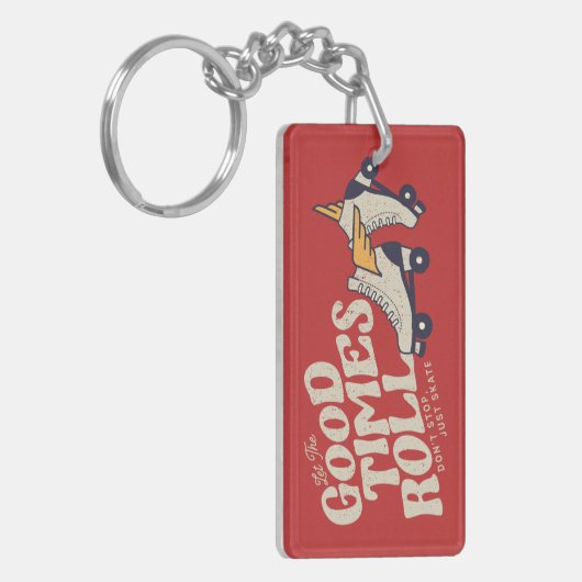 LASS DER GUTEN ZEITEN ROLL 80er RETRO ROLLER SKATE Schlüsselanhänger (Vorderseite links)