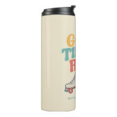 LASS DER GUTEN ZEITEN ROLL 80er RETRO ROLLER SKATE Thermosbecher (Nach links gedreht)