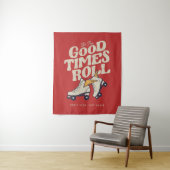 LASS DER GUTEN ZEITEN ROLL 80er RETRO ROLLER SKATE Wandteppich (Beispiel)