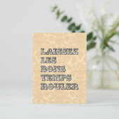 Lass der guten Zeiten Roll Mardi Gras Postkarte (Stehend Vorderseite)