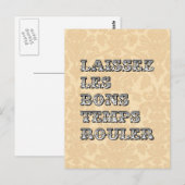 Lass der guten Zeiten Roll Mardi Gras Postkarte (Vorne/Hinten)