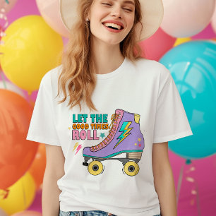 Lass der guten Zeiten: Rollen Sie 80er 90er-Skate T-Shirt