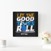 ***LASS DER GUTEN ZEITROLLSCHALTFLÄCHE*** QUADRATISCHE WANDUHR (Zuhause)