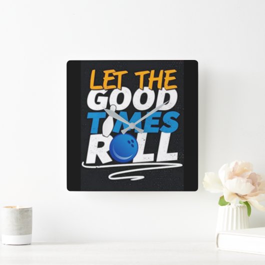 ***LASS DER GUTEN ZEITROLLSCHALTFLÄCHE*** QUADRATISCHE WANDUHR (Zuhause)