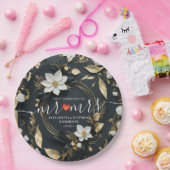 Lass der Hochzeit des Blauen Golfs Pappteller (Party)