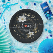 Lass der Hochzeit des Blauen Golfs Pappteller (Party)