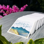 Lass der Hochzeit des Blauen Golfs Serviette