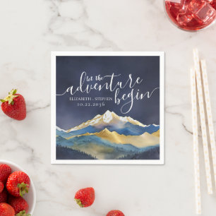 Lass der Hochzeit des Blauen Golfs Serviette
