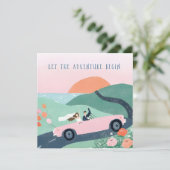 "Lass der Hochzeitskarte für den Abenteuer Begin Karte (Stehend Vorderseite)