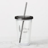 Lass der Liebe Acryltrinkbecher (Rückseite)