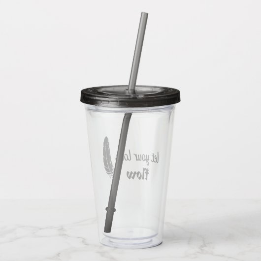 Lass der Liebe Acryltrinkbecher (Rückseite)