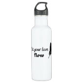 Lass der Liebe Edelstahlflasche (Vorderseite)