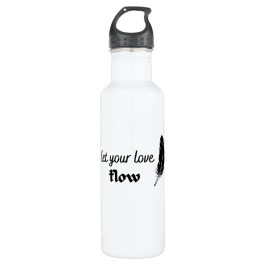 Lass der Liebe Edelstahlflasche (Vorderseite)