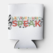 Lass der Musiksprache, Musiknotizen Dosenkühler (Vorderseite)