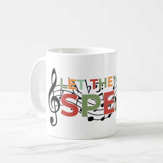 Lass der Musiksprache, Musiknotizen Kaffeetasse (Vorderseite Links)