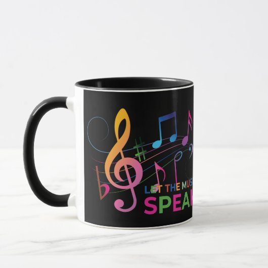 Lass der Musiksprache, Musiknotizen Tasse (Links)