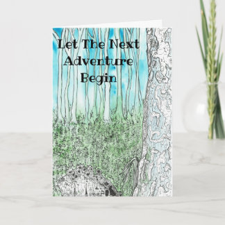 Lass der nächsten Abenteuer Begin Quality Artwork  Karte