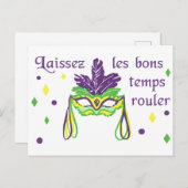 Lass der Rolle der guten Zeiten Postkarte (Vorne/Hinten)