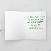 ***LASS DER SCHENANIGANER BEGINNT*** ST. PATRICK'S KARTE (Innenseite)