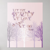 Lass der Schönheit Poster (Vorne)