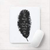 Lass der Schönheitsfeder Mousepad (Mit Mouse)