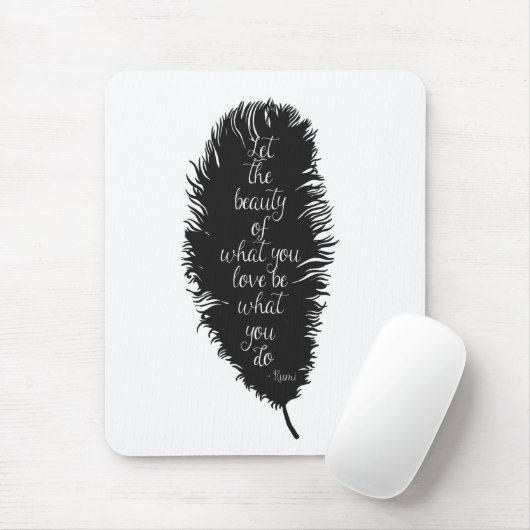 Lass der Schönheitsfeder Mousepad (Mit Mouse)