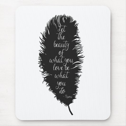 Lass der Schönheitsfeder Mousepad (Vorne)