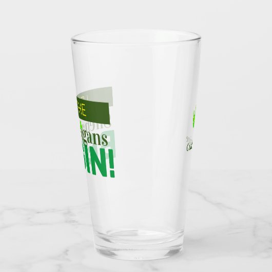 Lass der Shenanigans Begin Glass Cup Glas (Links)