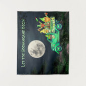 Lass der Shenanigans Begin Irish Gnomes Full Moon Wandteppich (Vorderseite)