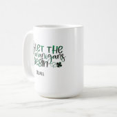 Lass der Shenanigans Begin St. Patrick's Day Kaffeetasse (Vorderseite Links)