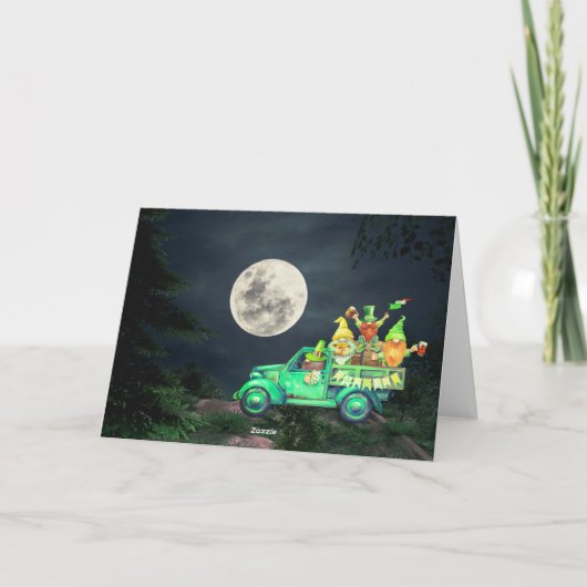 Lass der Shenanigans Begin St. Patrick's Day Karte (Rückseite)