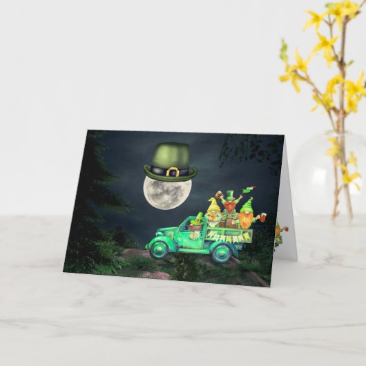 Lass der Shenanigans Begin St. Patrick's Day Karte (Gelbe Blume)