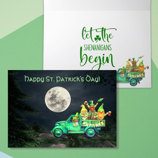 Lass der Shenanigans Begin St. Patrick's Day Karte