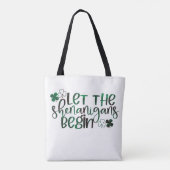 Lass der Shenanigans Begin St. Patrick's Day Tasche (Rückseite)