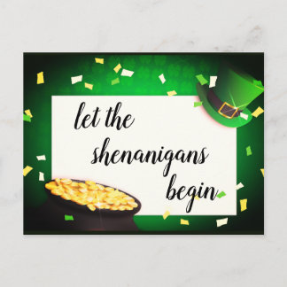 Lass der Shenanigans Begin St Patricks Einladung