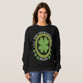 Lass der Shenanigans beginnen mit Kleeblättern für Sweatshirt (Vorne ganz)