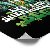 Lass der Shenanigans beginnt Trump St Patricks Day Poster (Ecke)