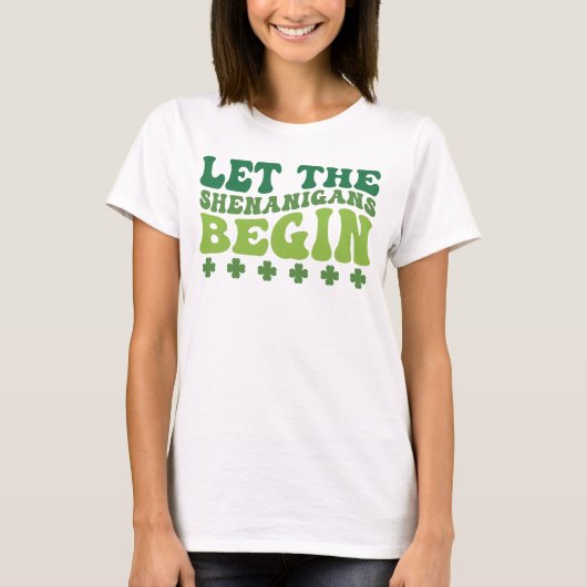 Lass der Shenanigans, St Patricks Day T-Shirt (Vorderseite)