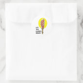 LASS DER SPIELE BEGINNT RUNDER AUFKLEBER (Tasche)