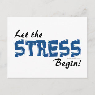 Lass der Stress Postkarte