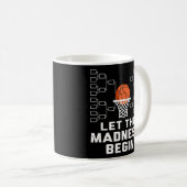 Lass Der Wahnsinn beginnt - Basketballhalterung Kaffeetasse (VorderseiteRechts)