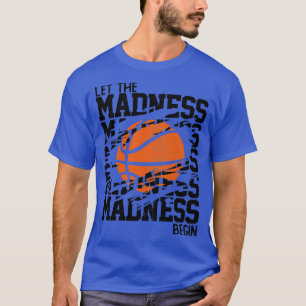 Lass Der Wahnsinn fing Gestapelte Wörter 1 an T-Shirt