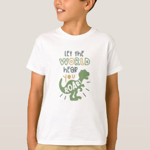 Lass der Welt die Dinosaurier für Kinder T-Shirt