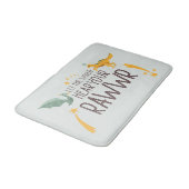 Lass der Welt höre dein Gehör Badematte (Schrägansicht)