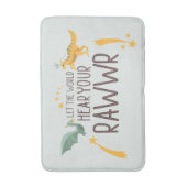 Lass der Welt höre dein Gehör Badematte (Vorderseite Vertikal)