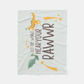 Lass der Welt höre dein Gehör Fleecedecke (Vorderseite)