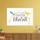 Lass der Welt höre dein Gehör Leinwanddruck (Insitu (Wohnzimmer))