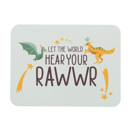 Lass der Welt höre dein Gehör Magnet (Horizontal)